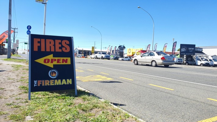 Footpath Signs Fireman